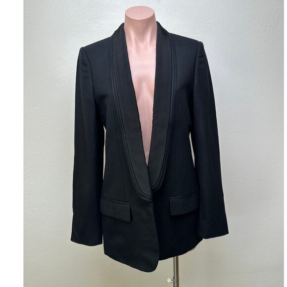 Stella McCartney Black Tuxedo Blazer Women US 8 IT 44 Shawl Lapel - Picture 5 of 14